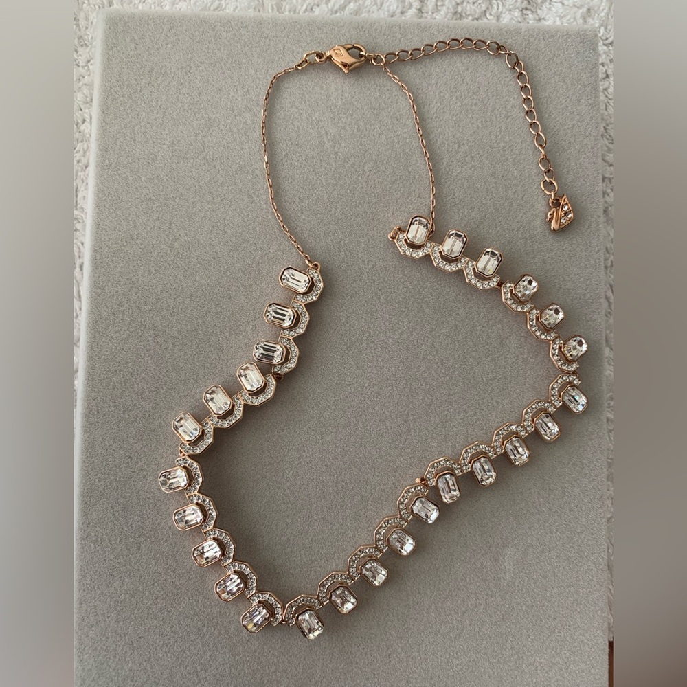 Swarovski Rose Gold Statement Necklace